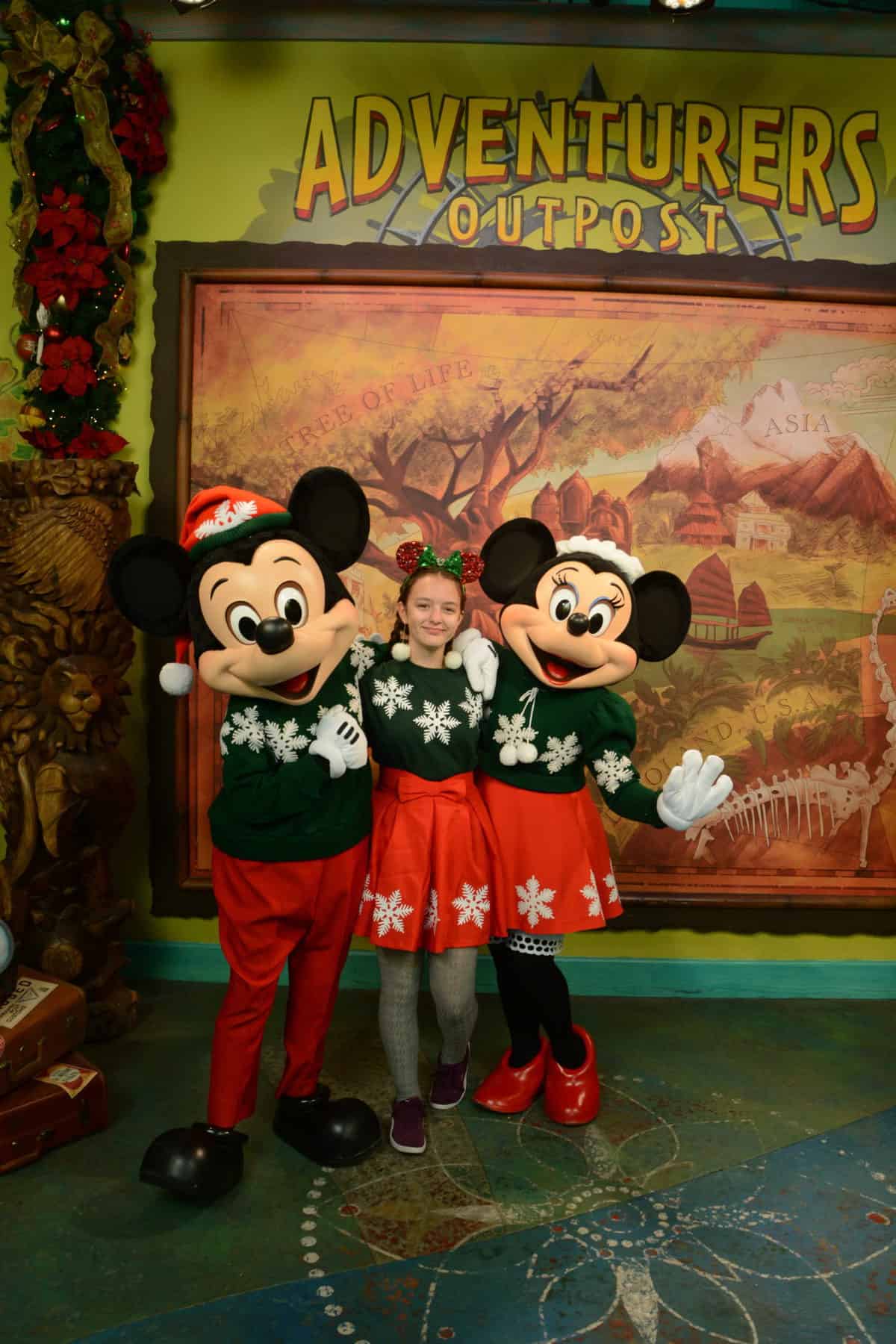 Mickey and Minnie Christmas Meet and Greet Snowflake Outfit