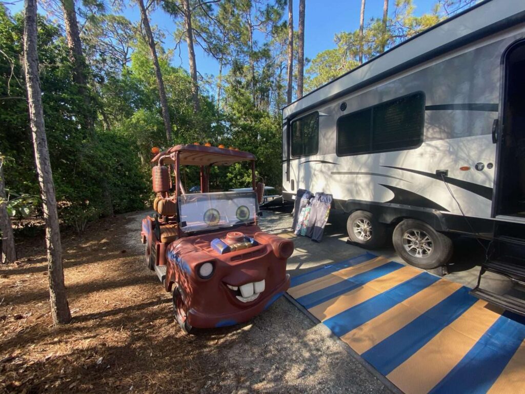 Golf Cart RV Camping Disney Fort Wilderness