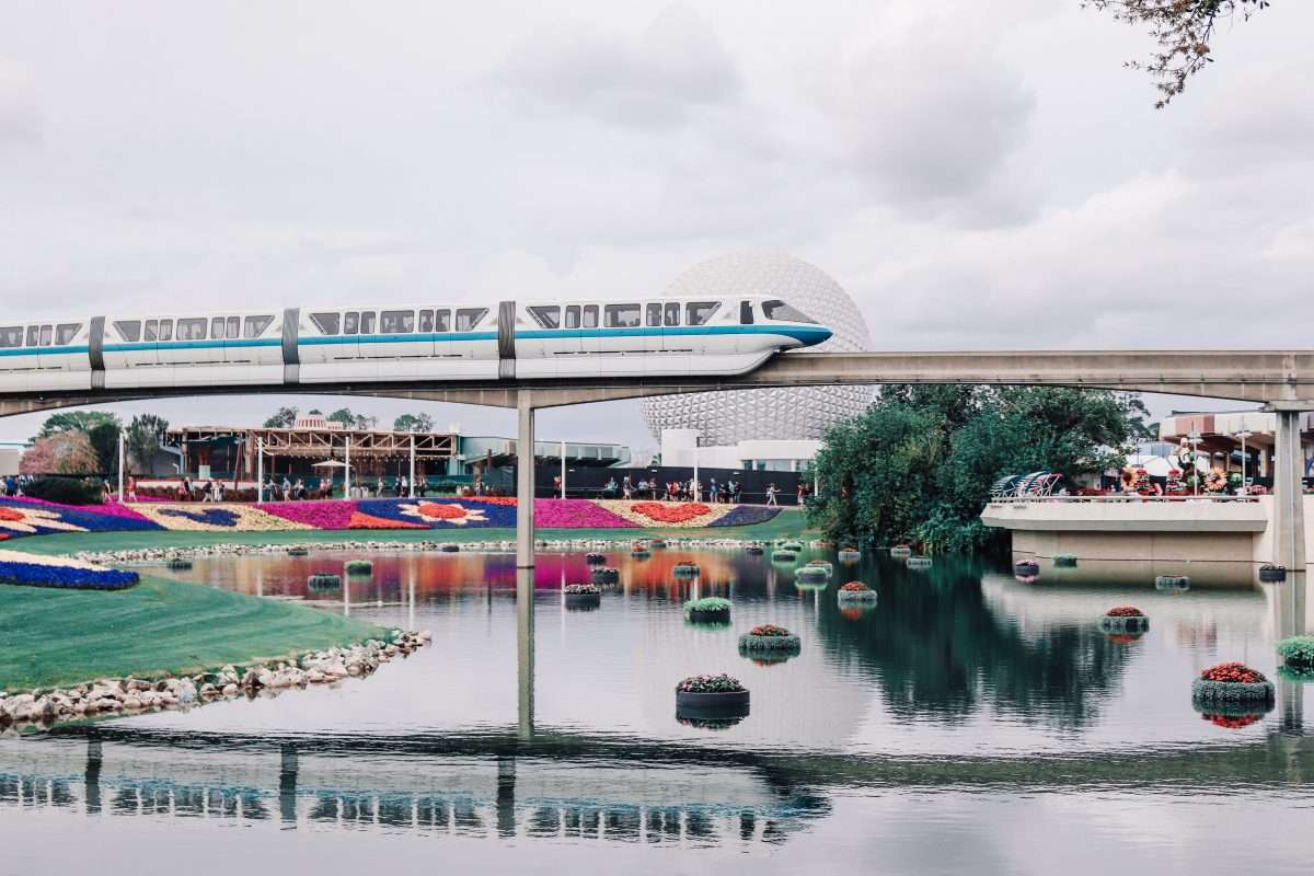 Epcot Park Monorail Disney World Flower and Garden