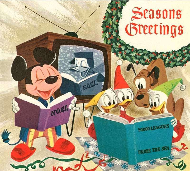 1954 Walt Disney Studios Christmas Card