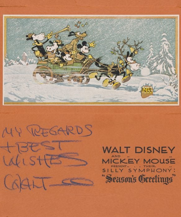 1932 Disney Studio Christmas Card