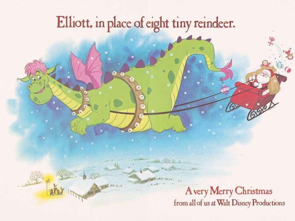1977 Pete's Dragon Christmas Card