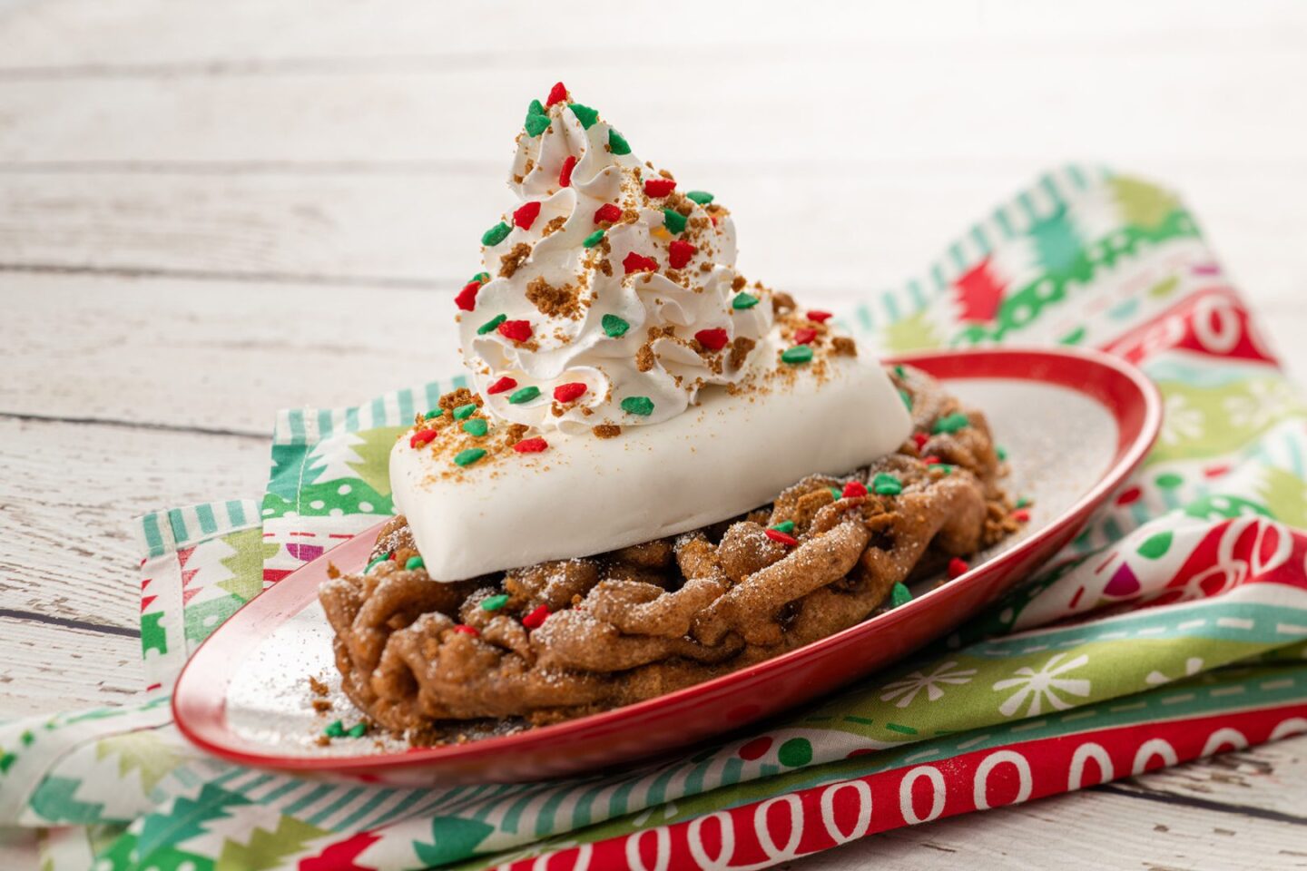 Christmas Snacks Funnel Cake