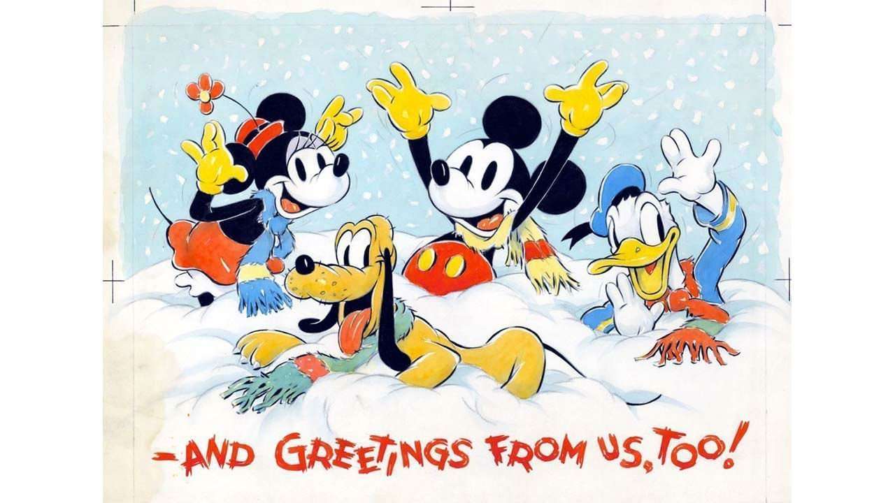 1937 Walt Disney Studios Christmas Card
