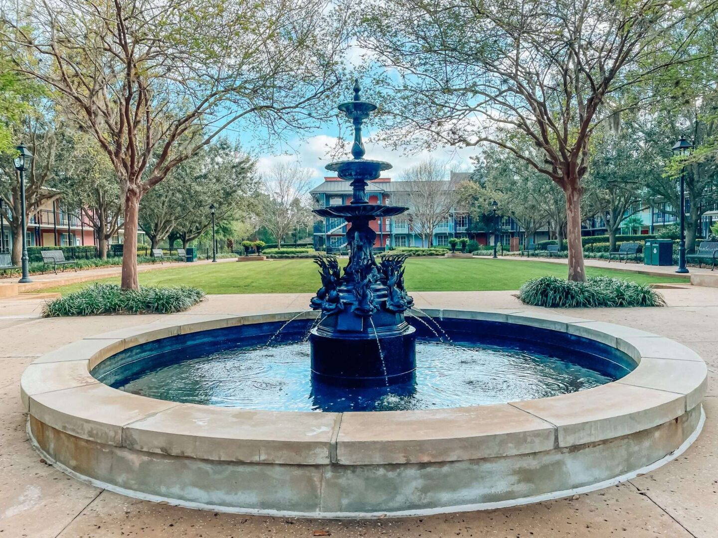 French Quarter Fountains and Cajun Campfire Area