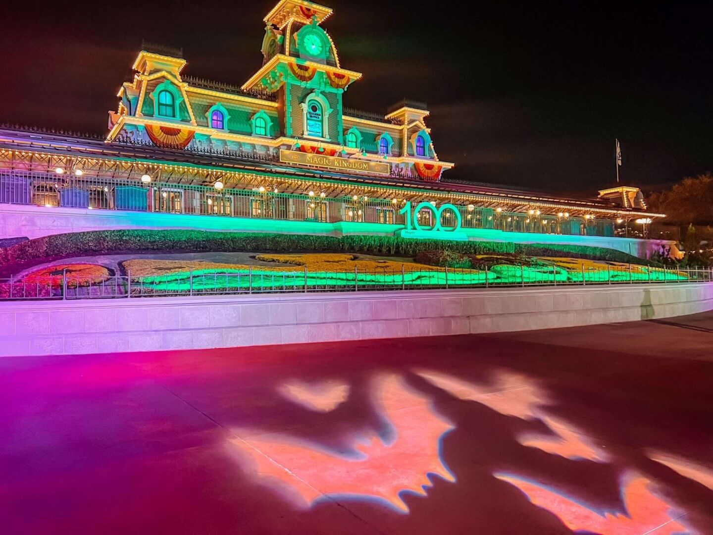 Disney World Halloween at Magic Kingdom Train Station Entrance