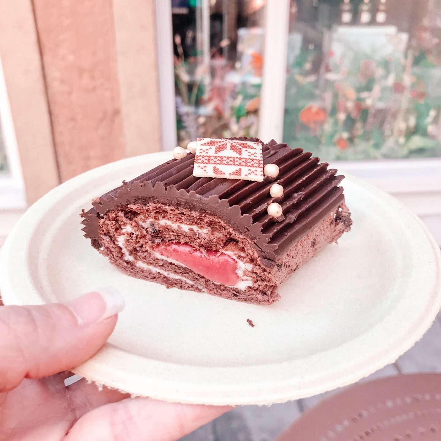 Festival of Holidays Buche de Noel Cake Disney Christmas Snacks