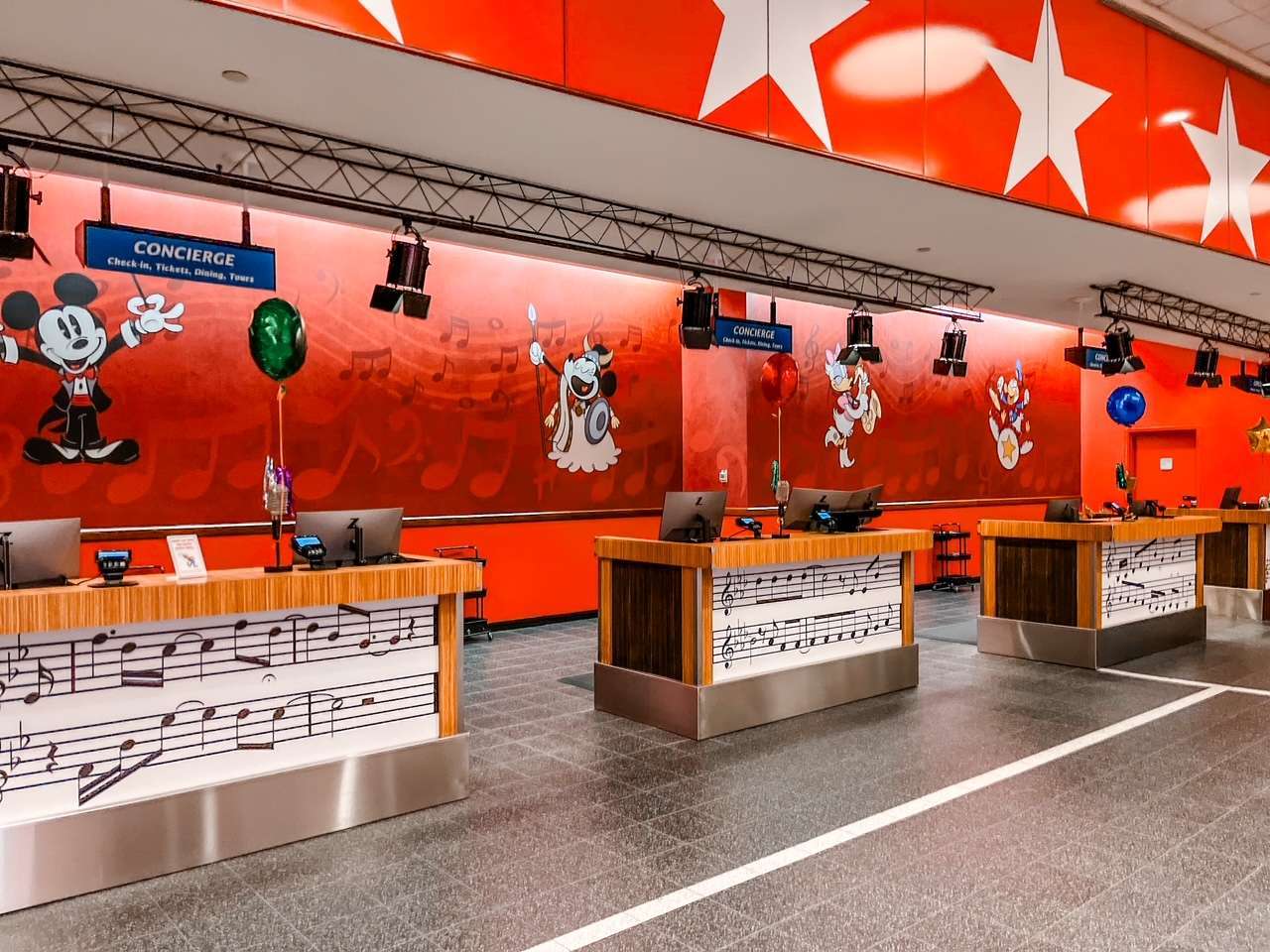 All Star Music Lobby Disney World Hotel