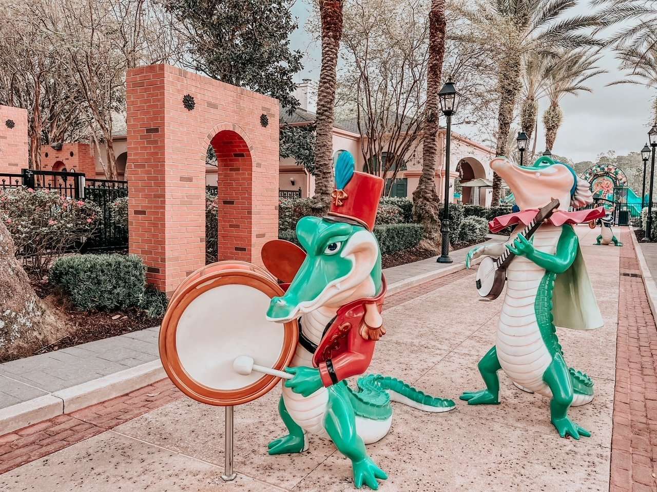 French Quarter Resort Alligators Mardi Gras Parade