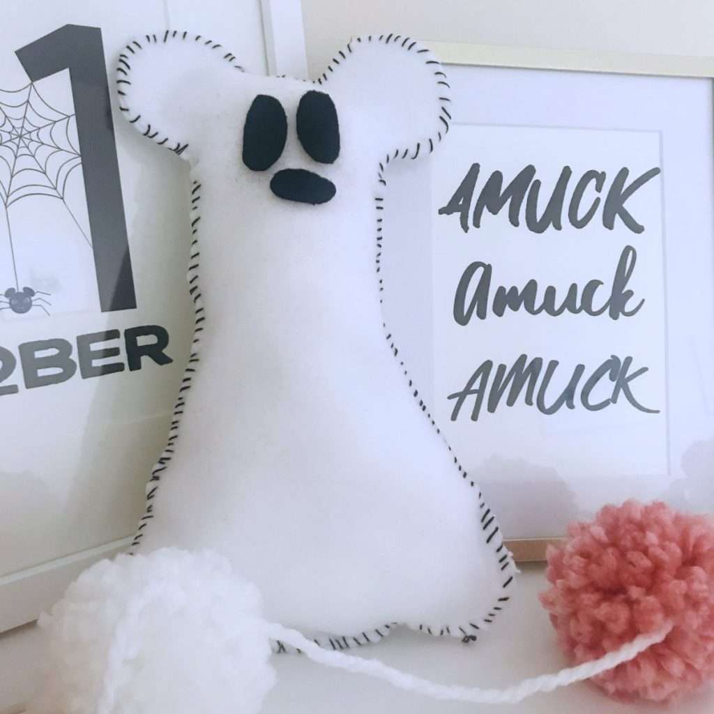 Mickey Ghost Craft Felt Halloween decor