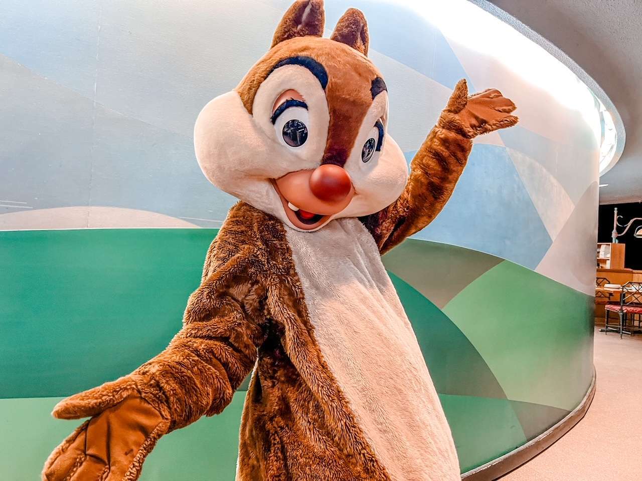 Chip and Dale at Garden Grill Character Dining