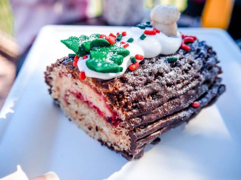 Buche de Noel at EPCOT Festival of Holidays Christmas Snacks