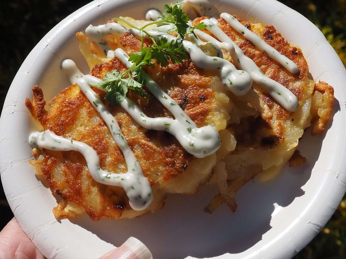 Latkes at Festival of Holidays Christmas Snacks