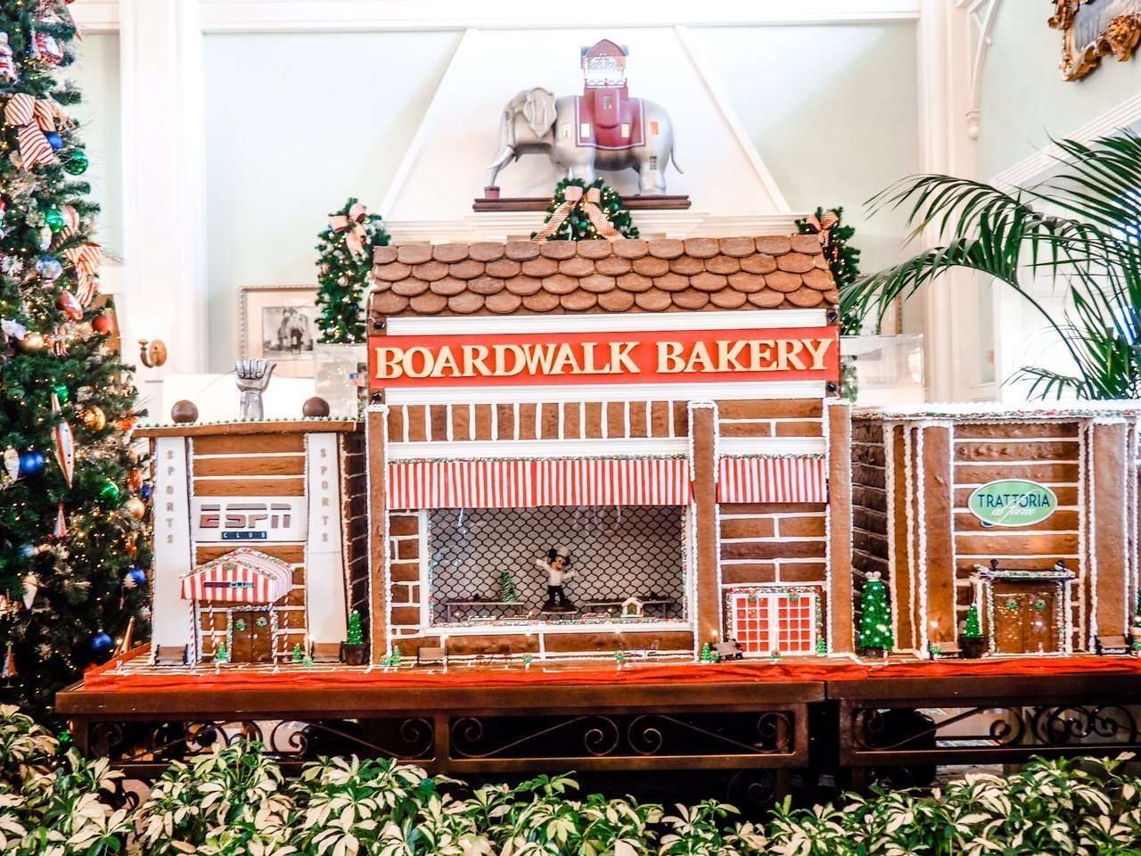 Boardwalk Bakery Gingerbread display at Disney World