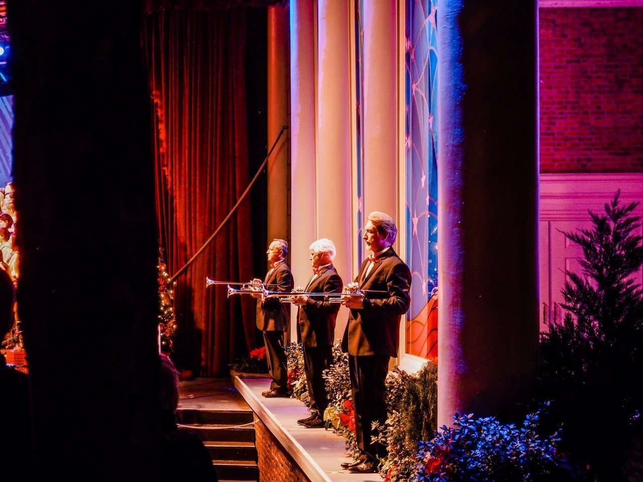 Chorus and Band at Candlelight Processional Show EPCOT Christmas