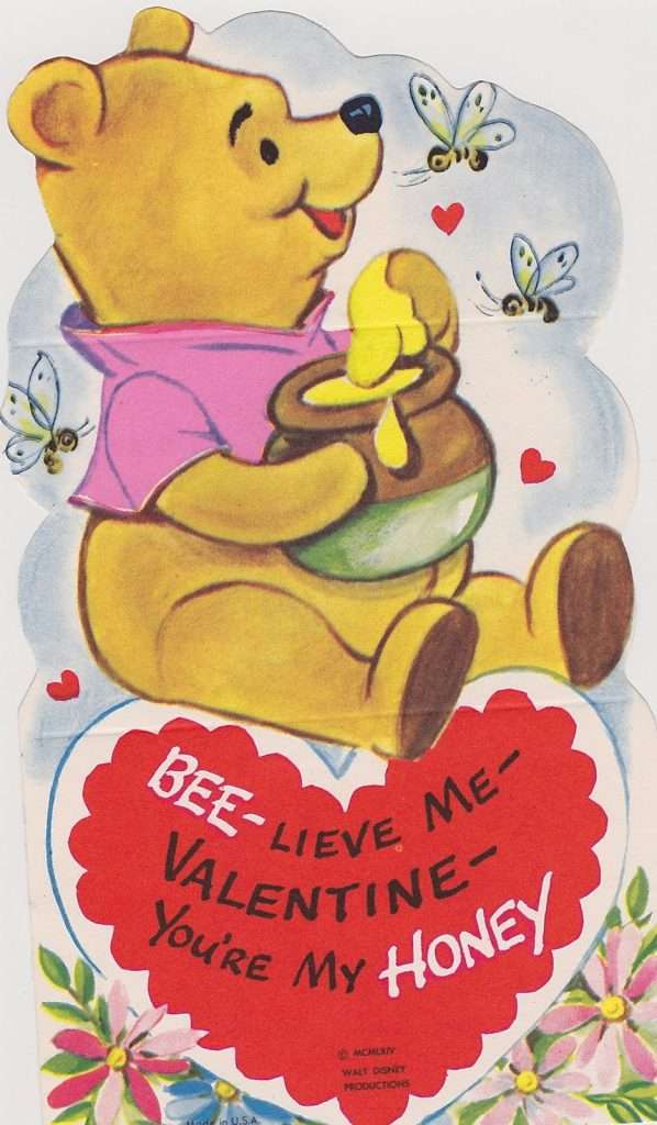 Winnie the Pooh Valentines Day Card