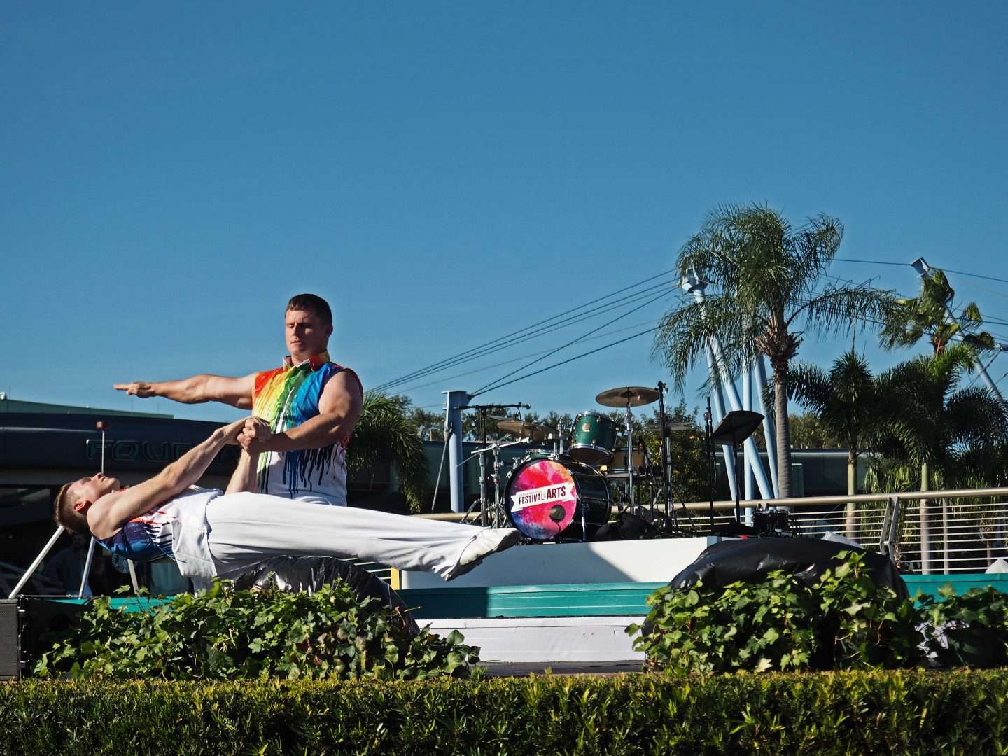 Festival of the Arts Defying Gravity Performances Acrobats