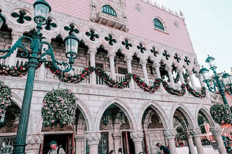 Epcot Decorations Italy Disney World Christmas