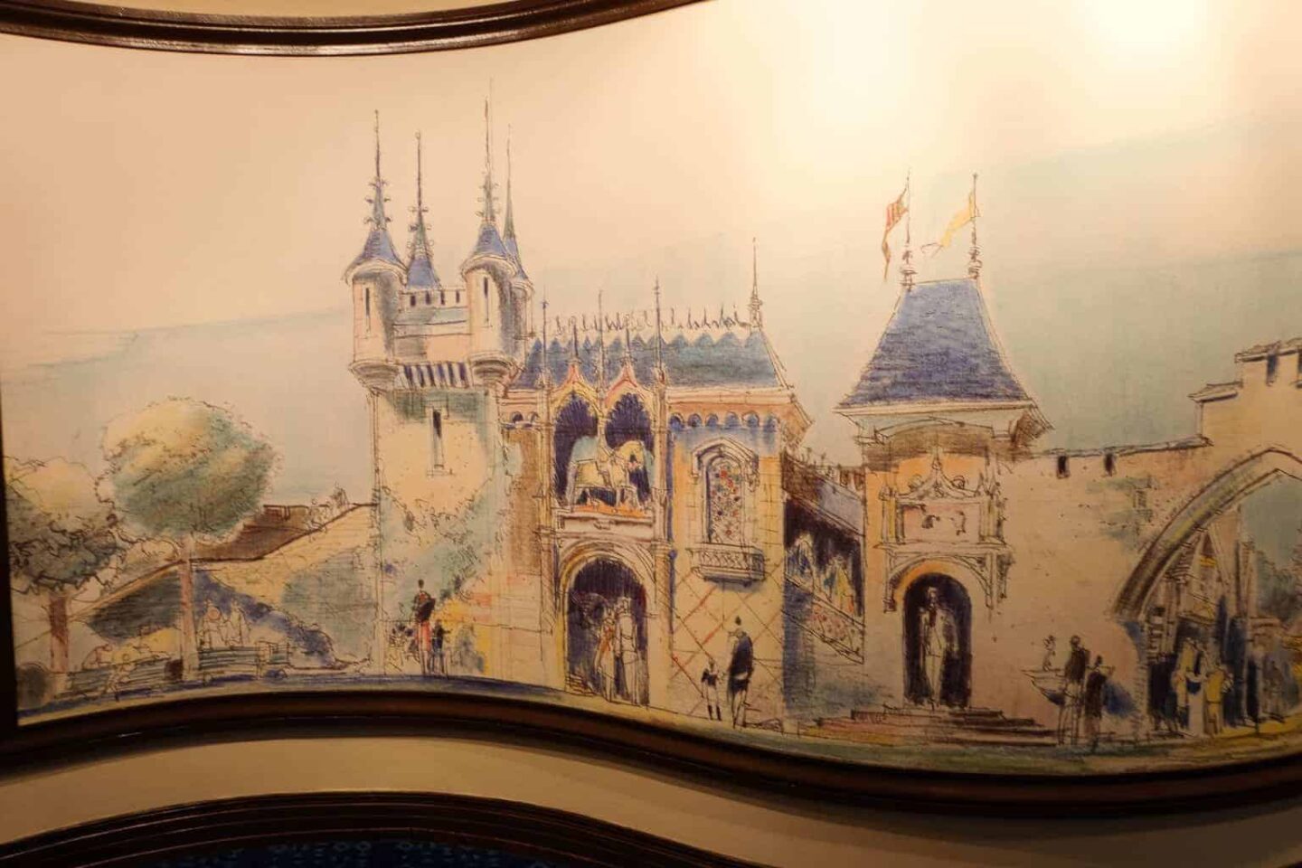 Art at Disneyland Hotel Decorations and Theme