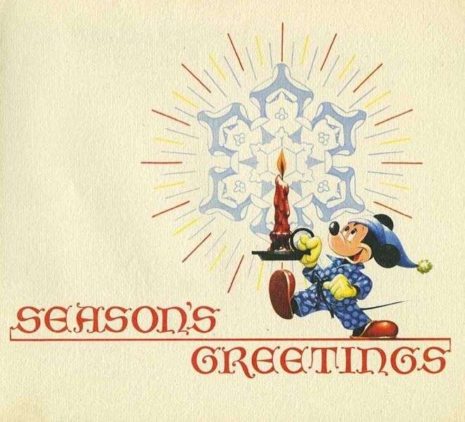1948 Walt Disney Studios Christmas Card