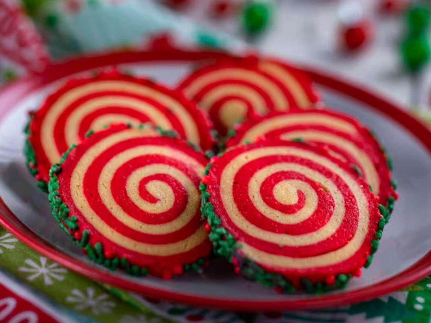 Swirl Cookies for Festival of Holidays Christmas
