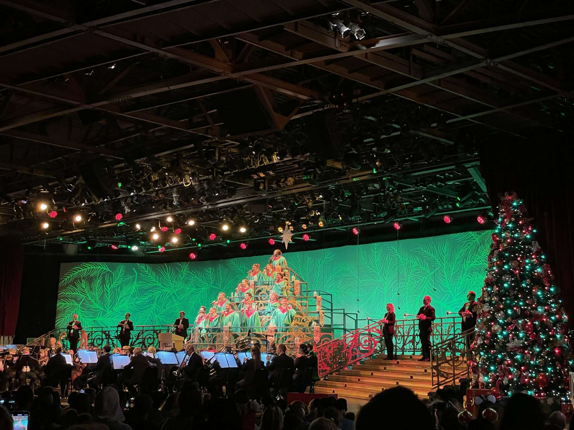 Chorus at the Candlelight Processional Epcot Christmas