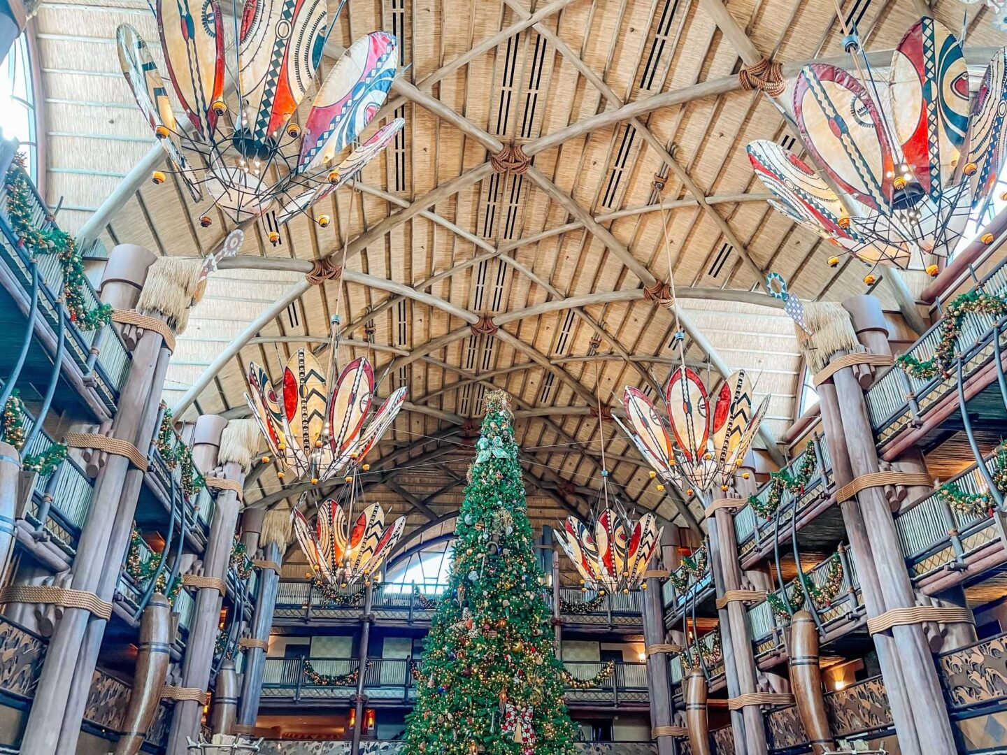 Animal Kingdom Lodge christmas decorations