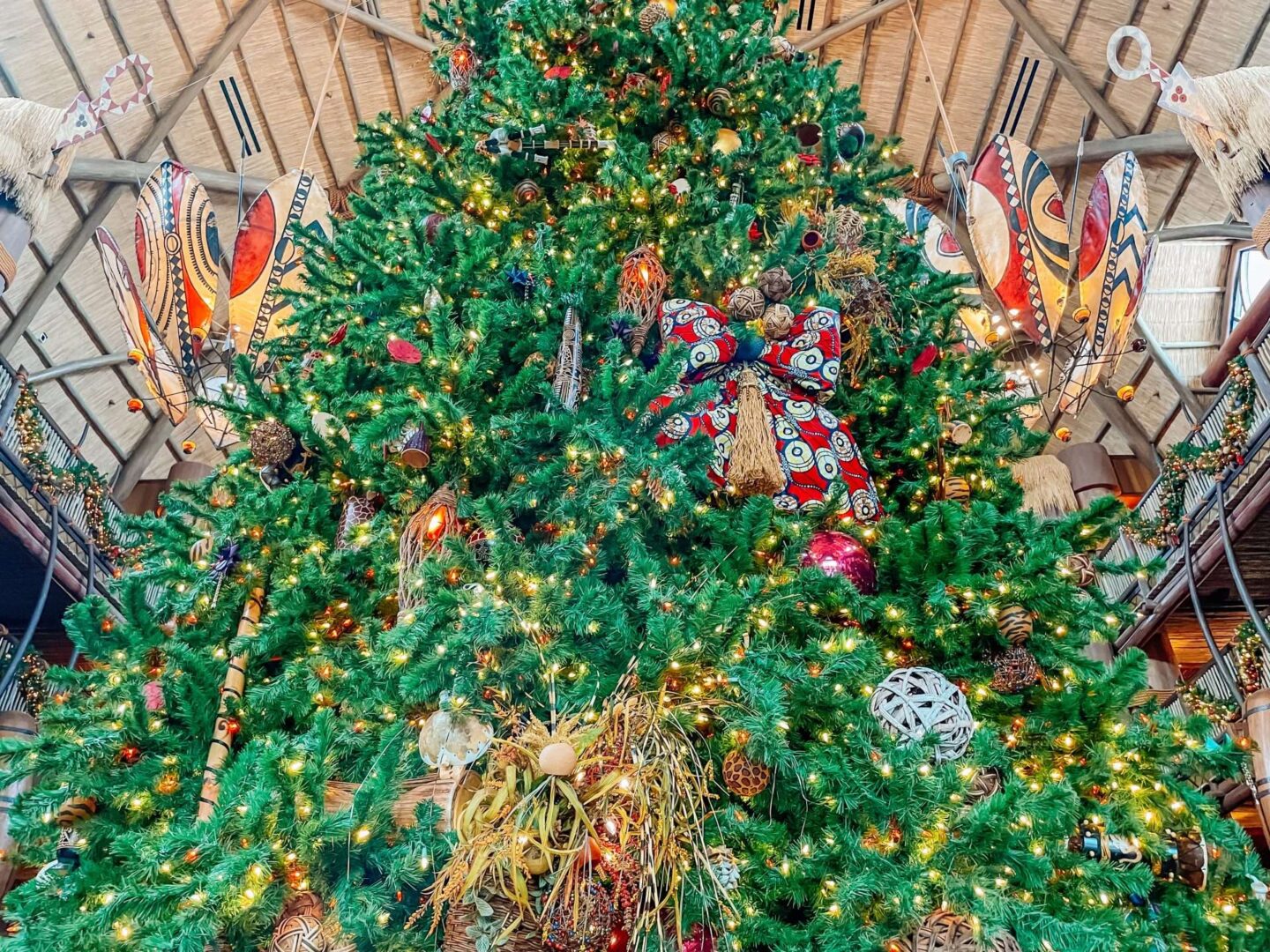 African Christmas Tree Decorations Animal Kingdom Lodge