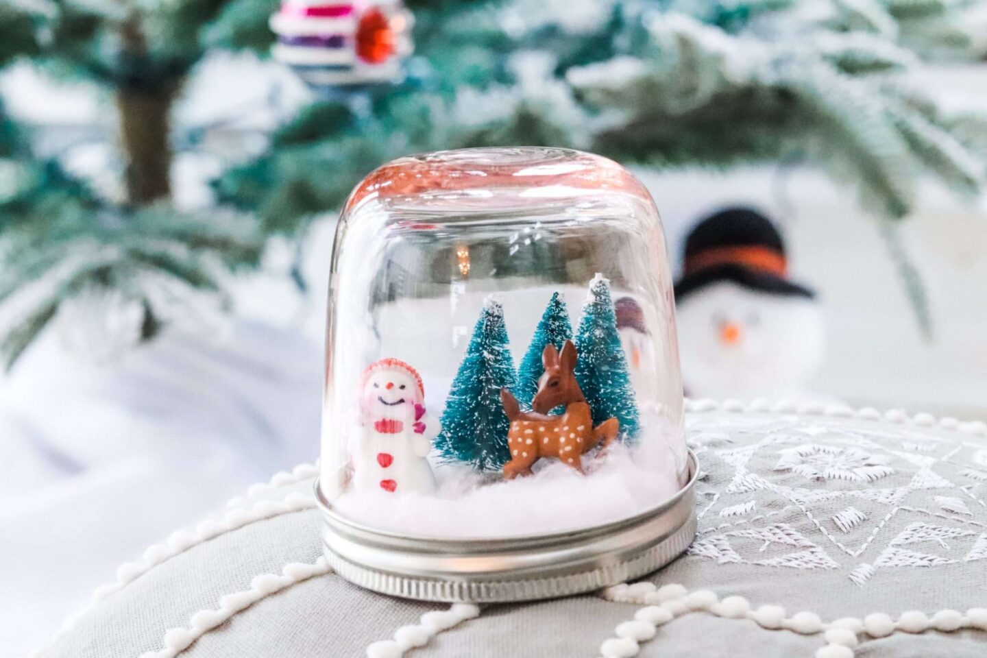 Santa Clause Snowglobe Christmas Craft DIY