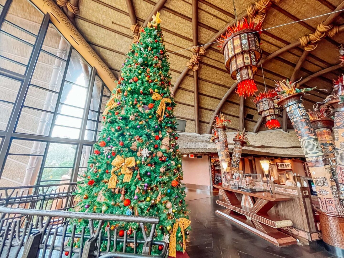 Holidays at Animal Kingdom Lodge Christmas Tree