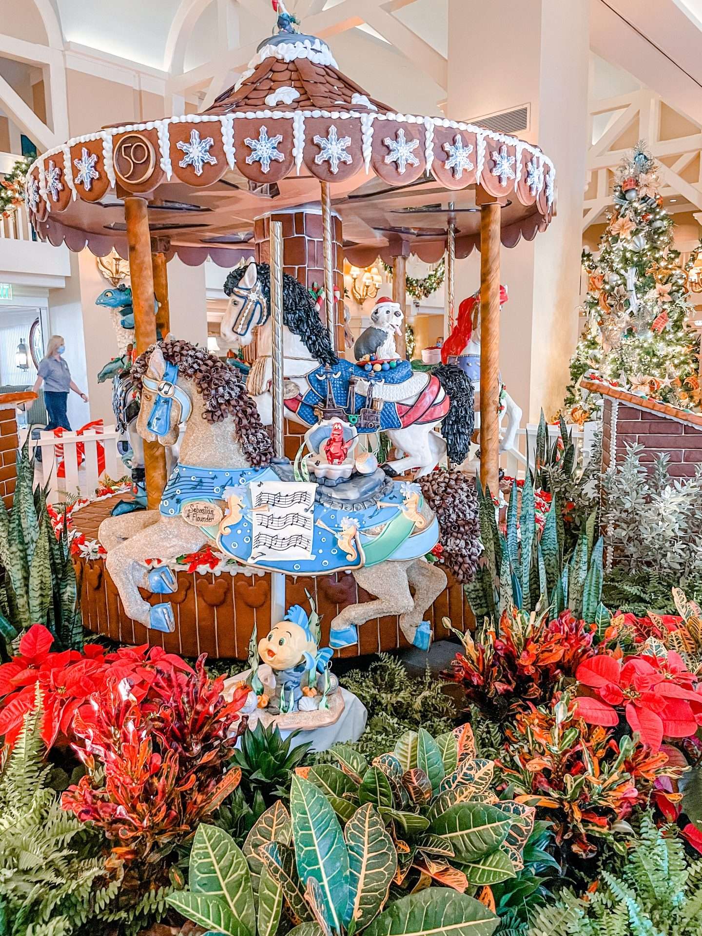 Gingerbead Carousel at the Disney Beach Club Little Mermaid
