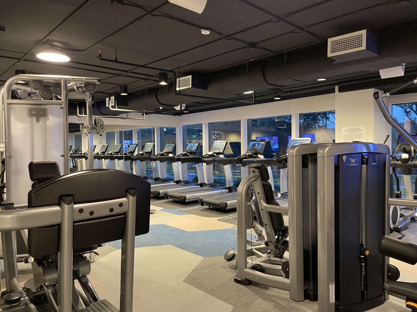 fitness center at swan reserve