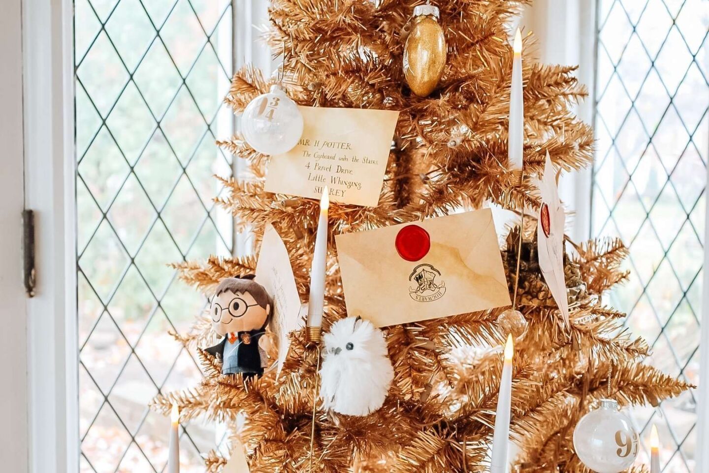 Harry Potter Gold Christmas Tree