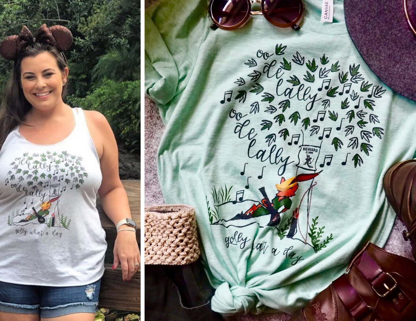 Disney shirt Robin Hood Oo de Lally Tree