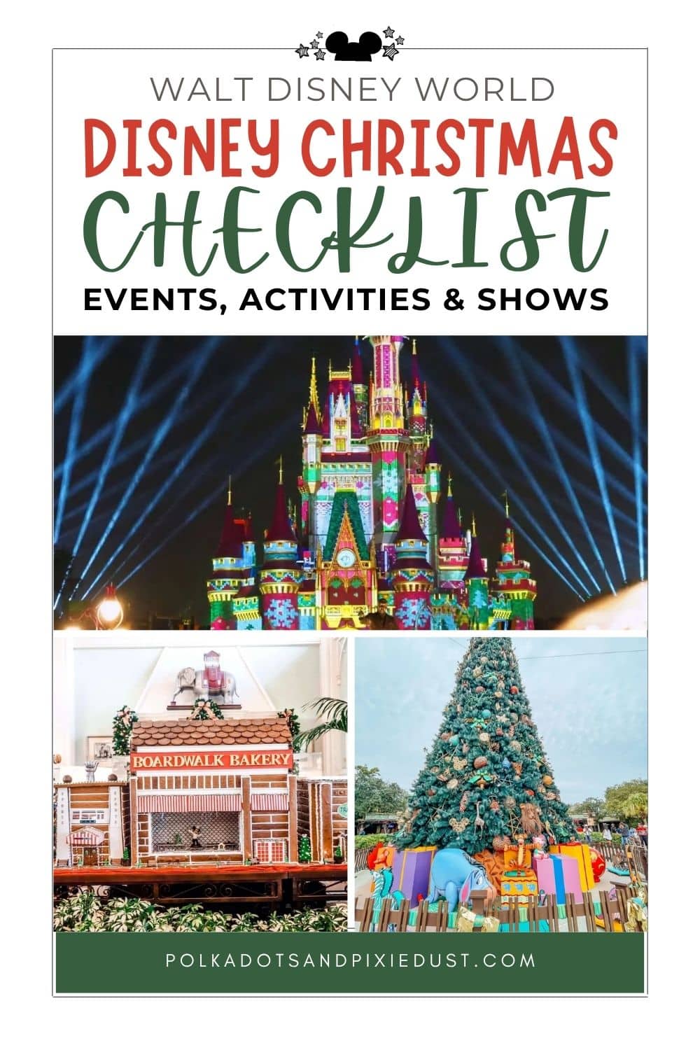 Disney world Christmas Checklist