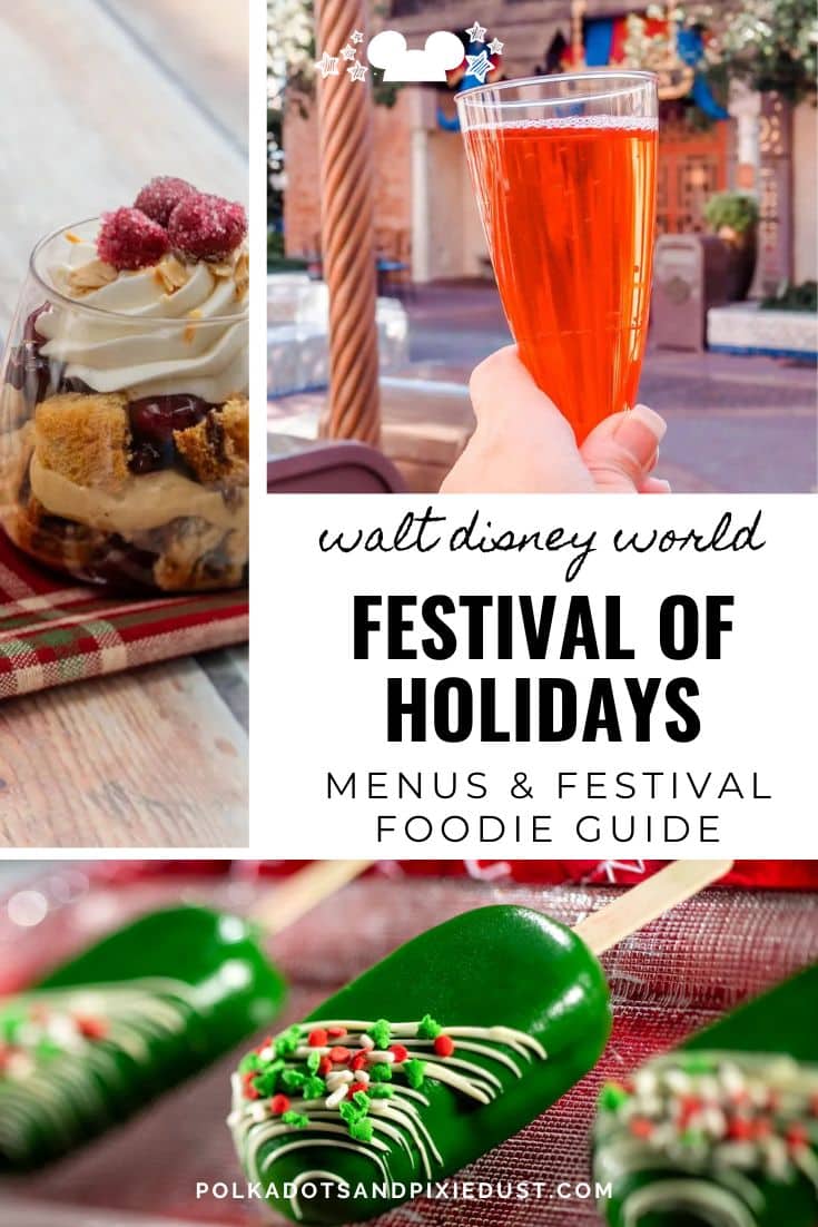 Festival of Holidays Disney Menus Epcot