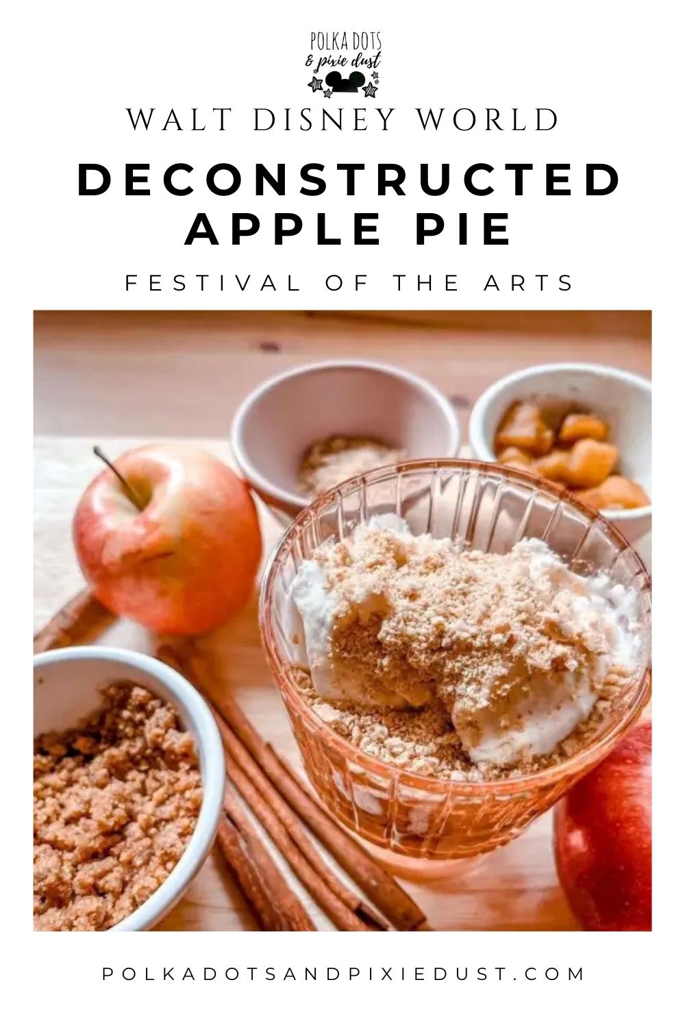 Disney Copycat Recipe Deconstructed Apple Pie from Festival of the Arts