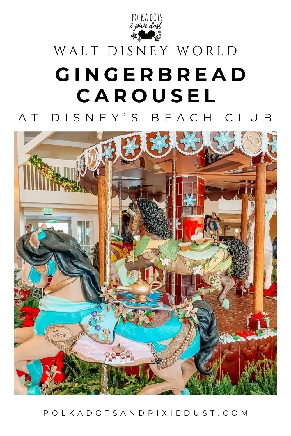 Gingerbread Carousel at Disney Beach Club Christmas