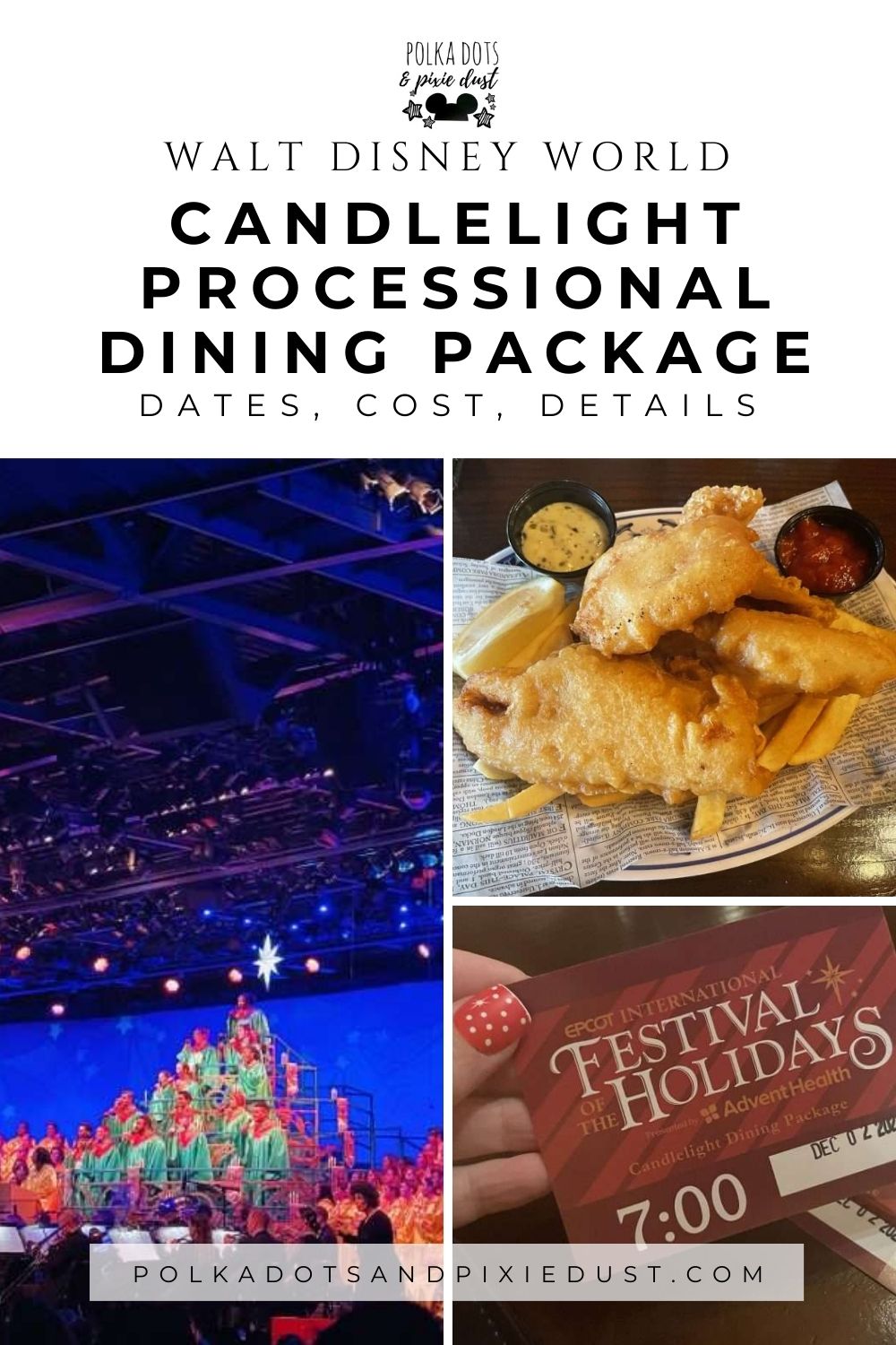 Disney Epcot Candlelight Processional Dining Package