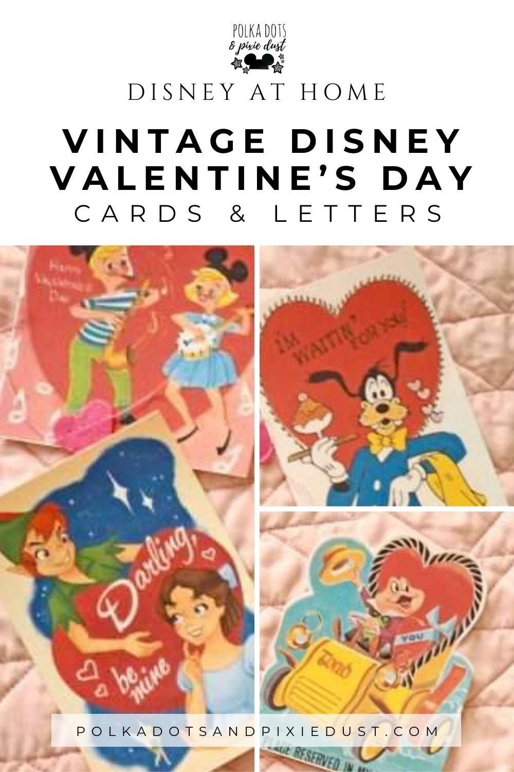 Disney Valentines Day Cards- Vintage