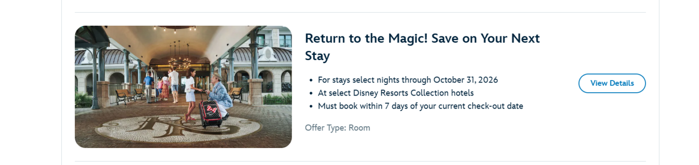 How to get the Disney Bounceback Offer