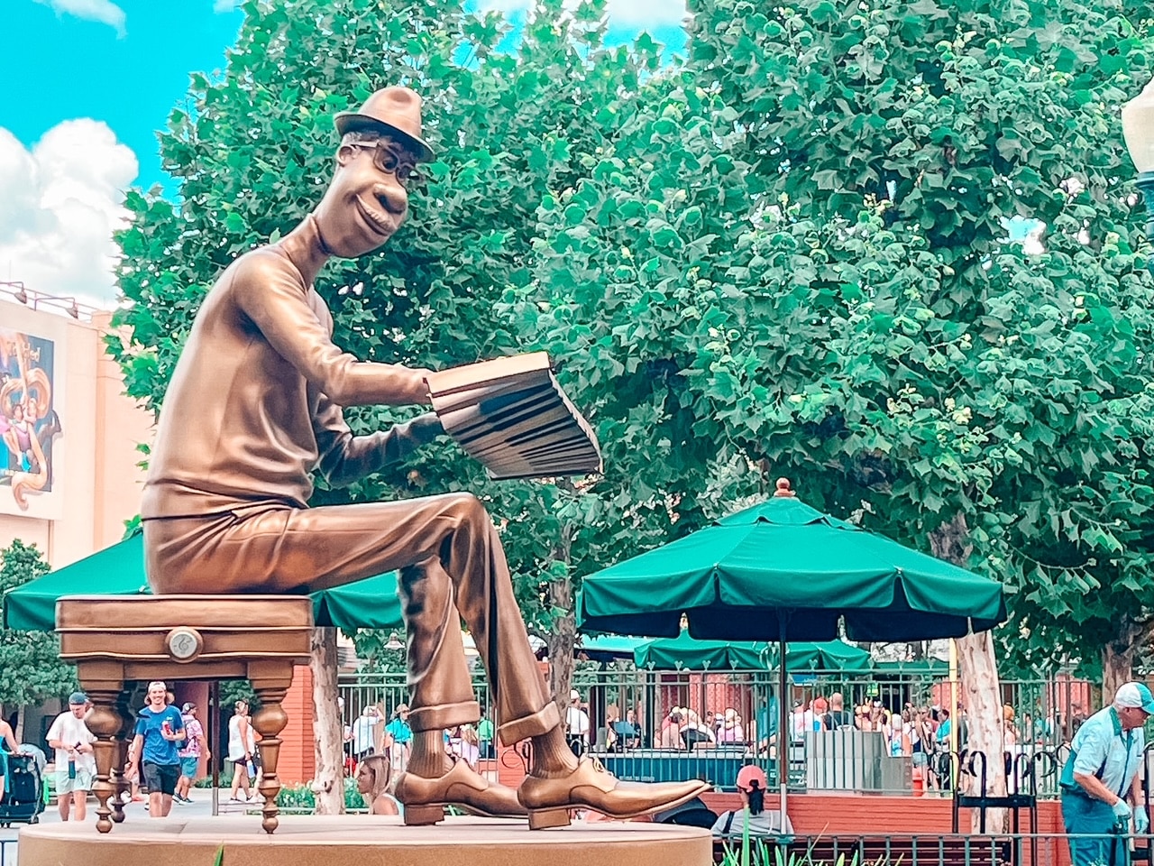 Disney Soul Statue Golden Statues Hollywood Studios