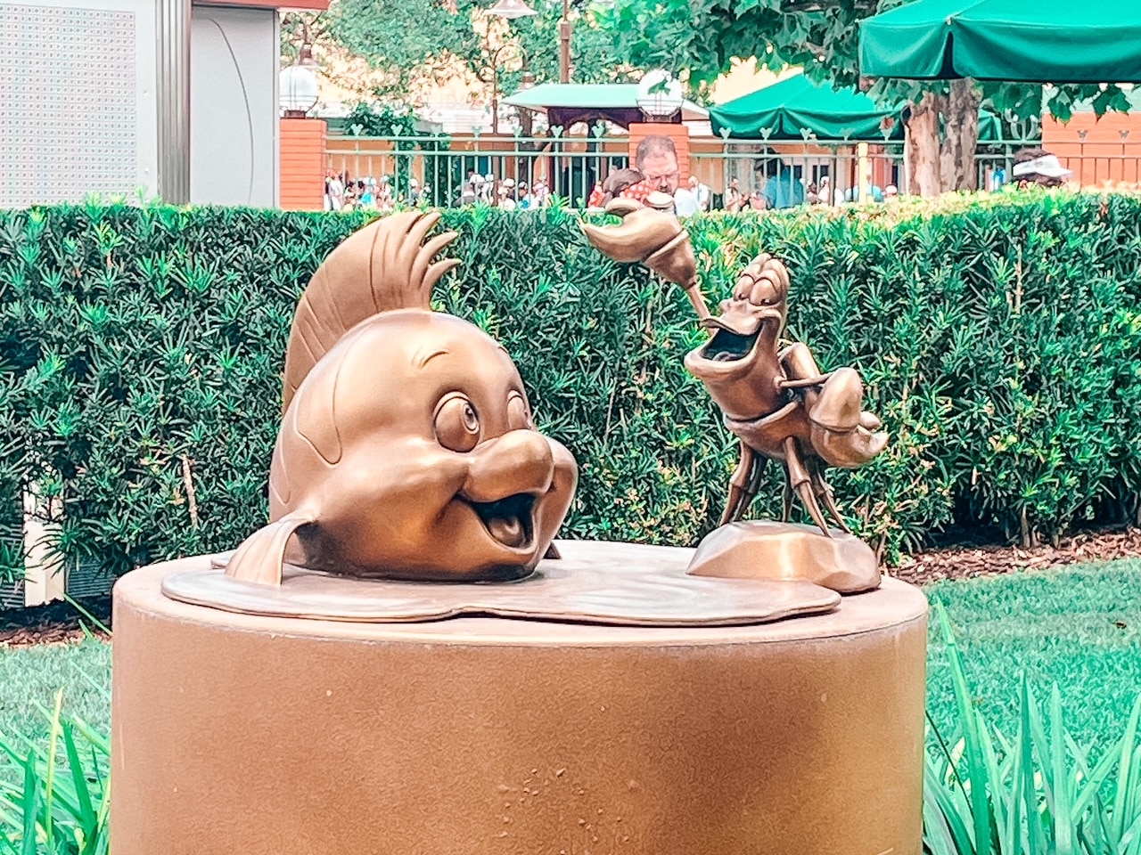 Flounder and Sebastian Hollywood Studios Statues