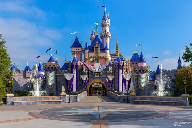 Disneyland Castle Overlay for 100th Anniversary