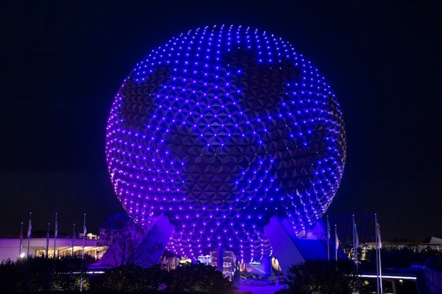 Epcot Illuminations Show on Spaceship Earth