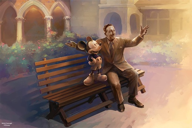Disney Statue at Hong Kong Disneyland