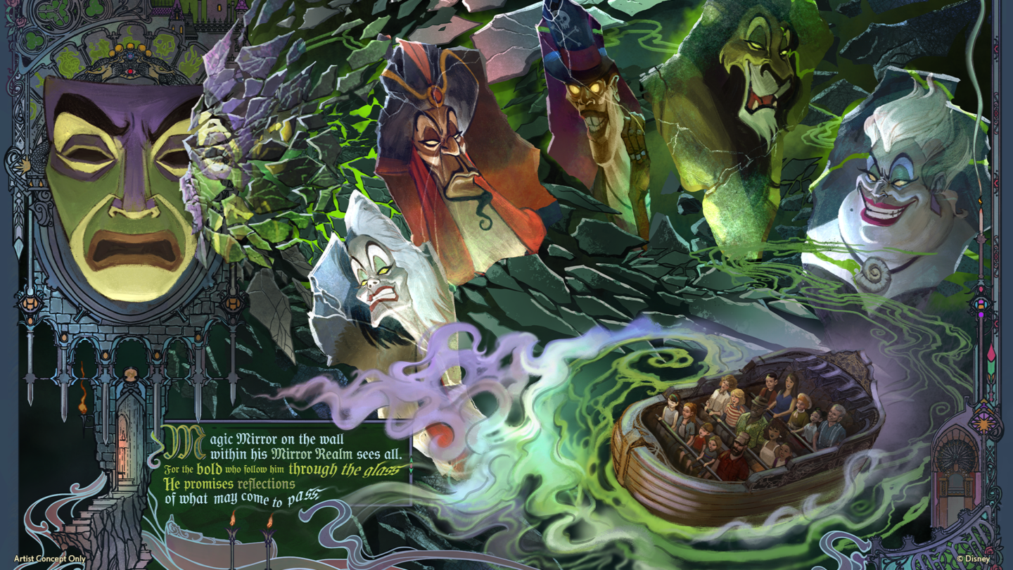 Disney Villains Land Magic Mirror Ride
